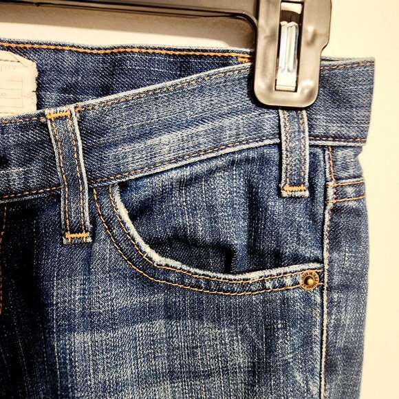 Current Elliott | Women's Blue Distressed Skinny Jeans (Size 25) - Picture 8 of 12